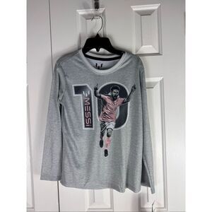 NWT Messi Childs Long Sleeve Graphic Top Size 10/12